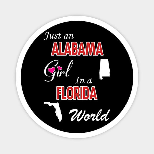 Alabama - Florida Magnet by ALEXANDRA PIVOVAROVA |